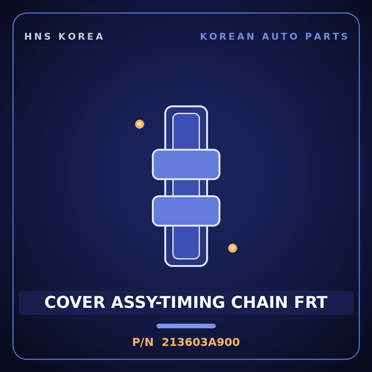 Genuine Mobis COVER ASSY-TIMING CHAIN FRT 213603A900 for Mohave 2016 HNS Parts Korea
