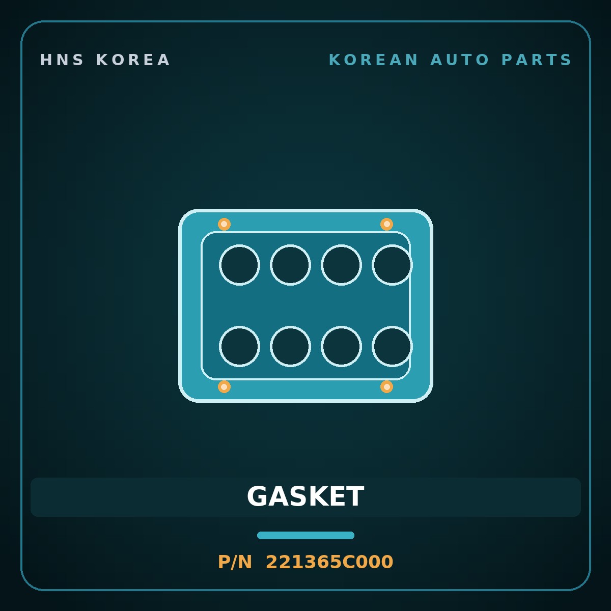 Genuine Mobis GASKET 221365C000 for Aero City 2008 HNS Parts Korea