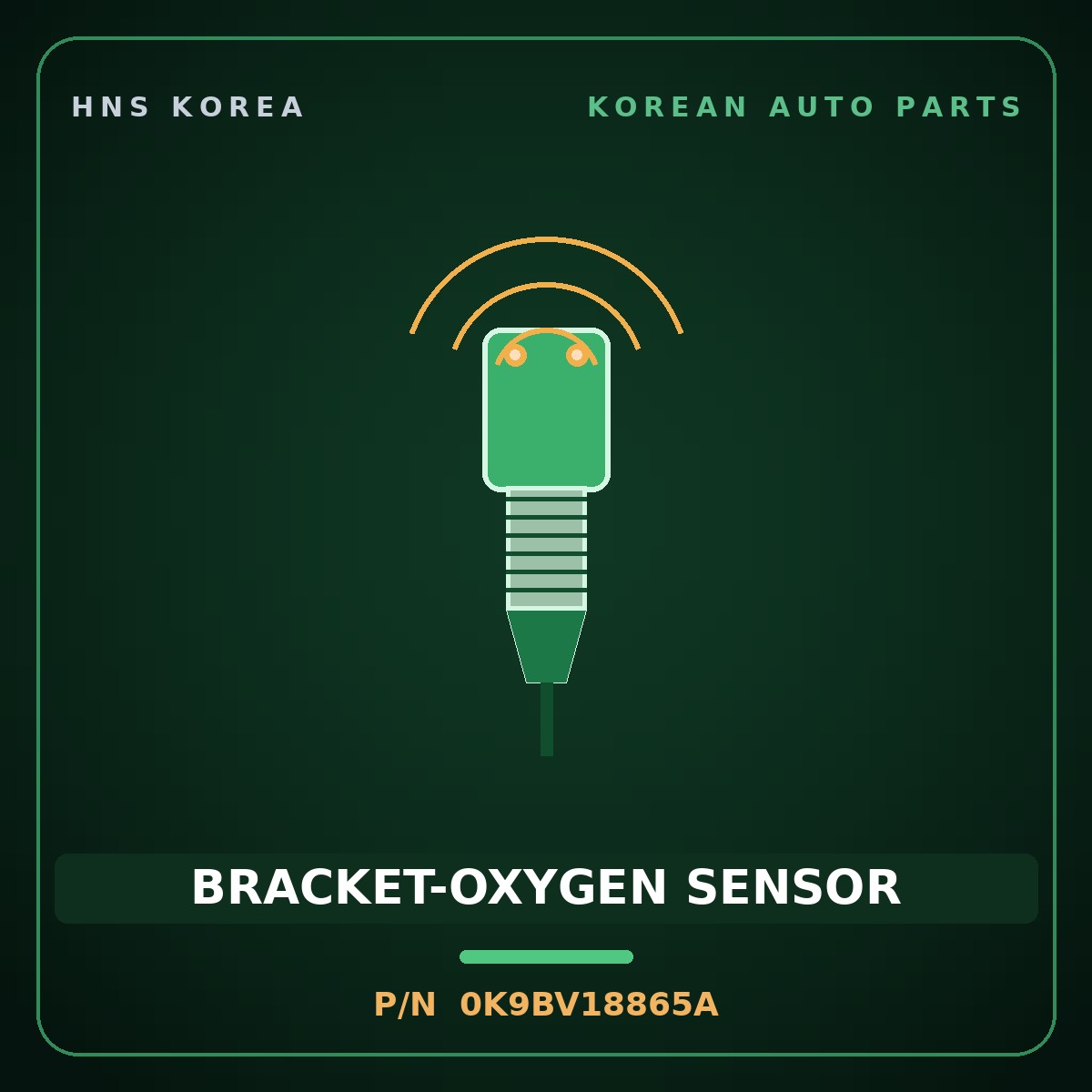 Genuine Mobis BRACKET-OXYGEN SENSOR 0K9BV18865A for Carnival 1997 HNS Parts Korea