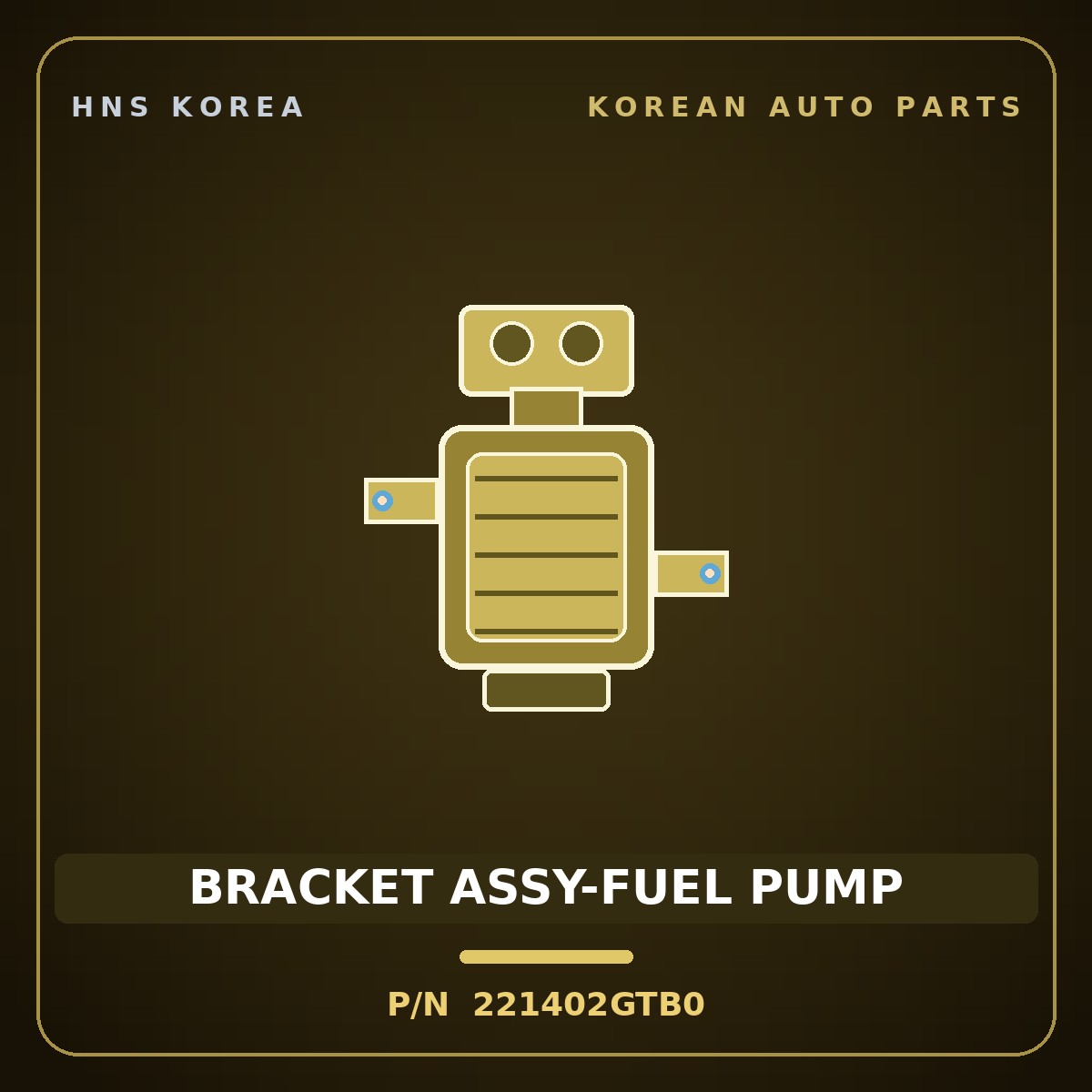 Genuine Mobis BRACKET ASSY-FUEL PUMP 221402GTB0 for Avante 2018 HNS Parts Korea