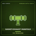 Genuine Mobis GASKET-EXHAUST MANIFOLD 0K2AA13460 for Carens 1998 HNS Parts Korea