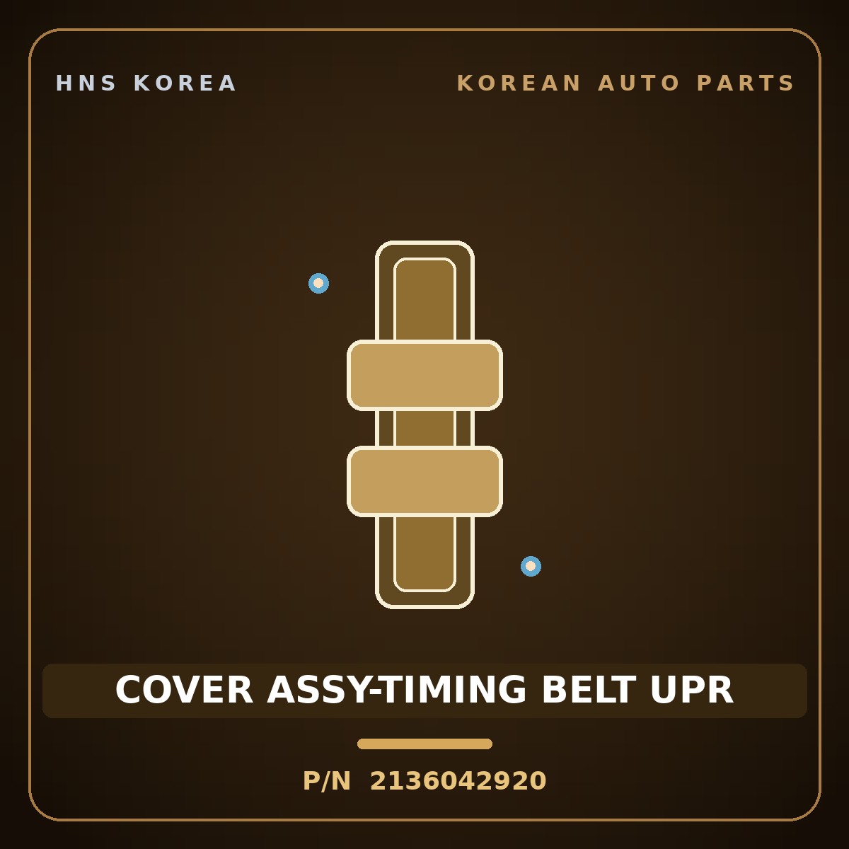 Genuine Mobis COVER ASSY-TIMING BELT UPR 2136042920 for Bongo 1990 HNS Parts Korea