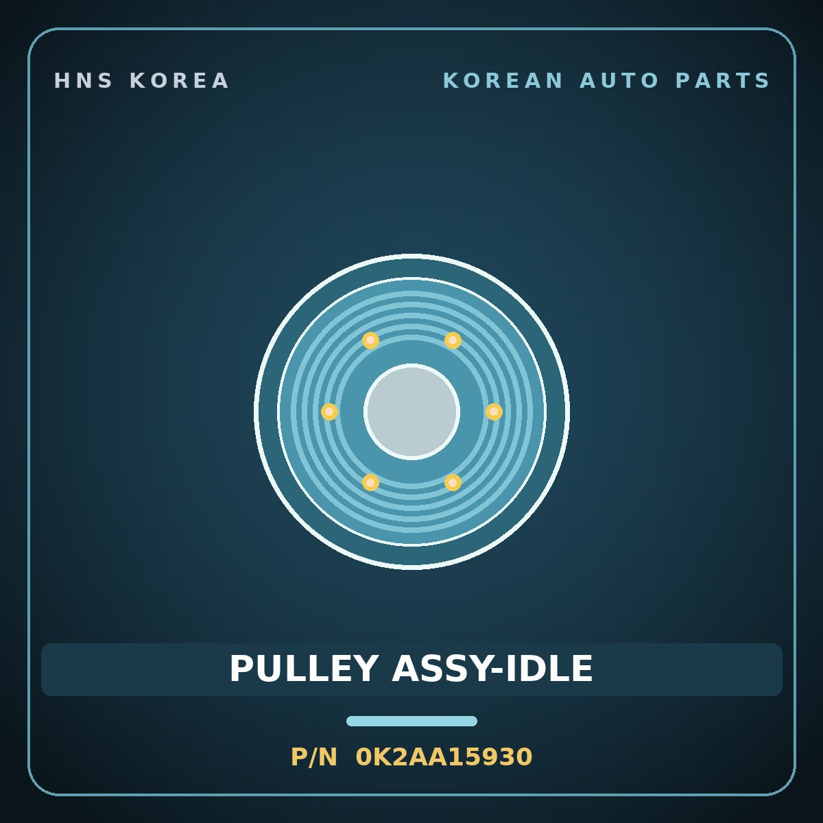 Genuine Mobis PULLEY ASSY-IDLE 0K2AA15930 for Carens 1999 HNS Parts Korea