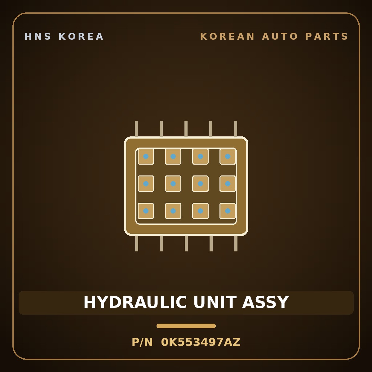 Genuine Mobis HYDRAULIC UNIT ASSY 0K553497AZ for Carnival 1998 HNS Parts Korea