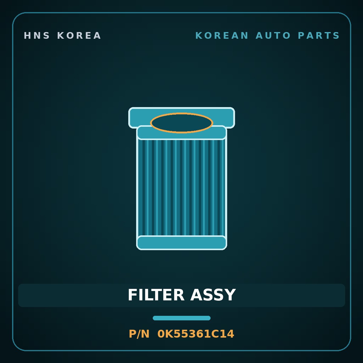 Genuine Mobis FILTER ASSY 0K55361C14 for Carnival 1998 HNS Parts Korea