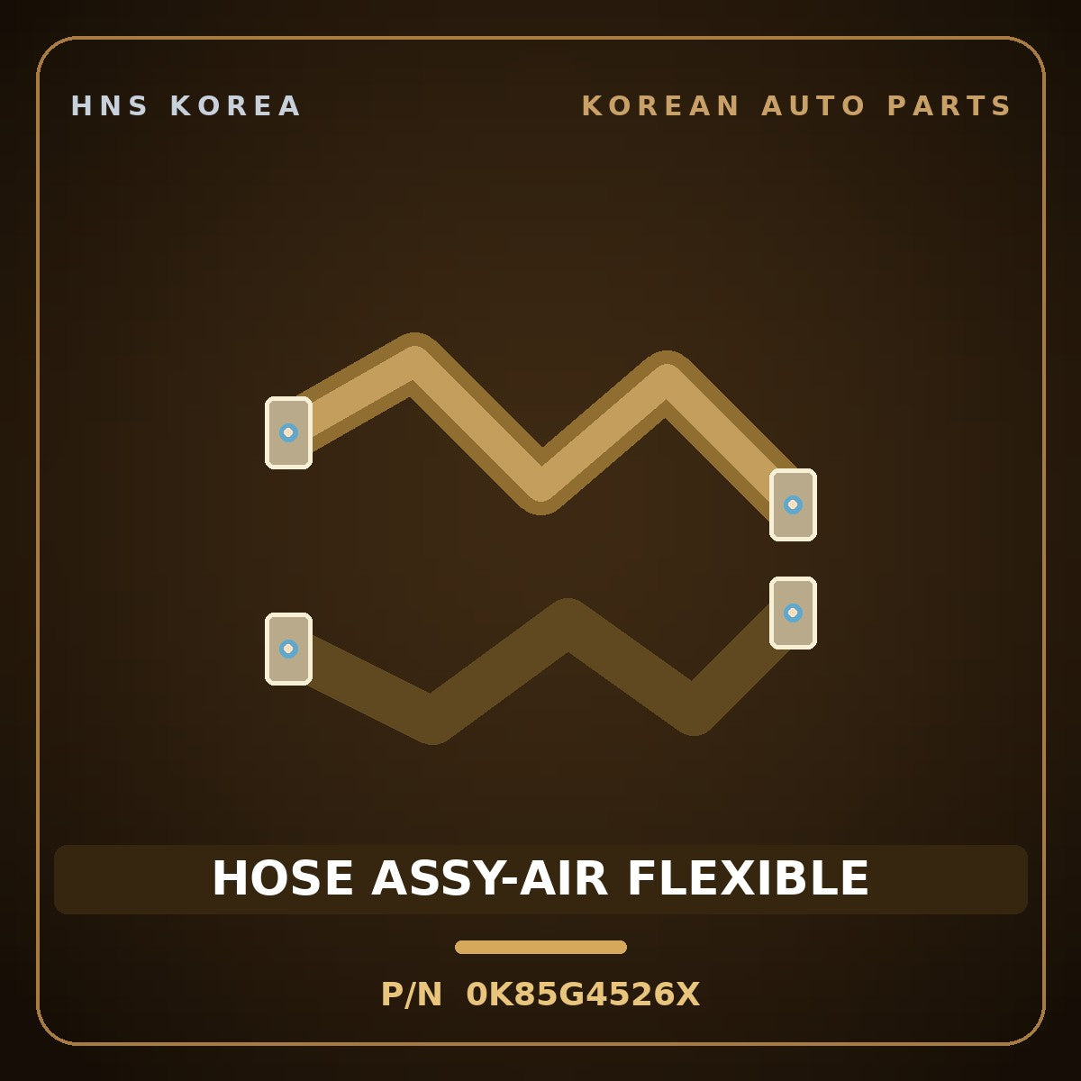 Genuine Mobis HOSE ASSY-AIR FLEXIBLE 0K85G4526X for Rhino 1995 HNS Parts Korea