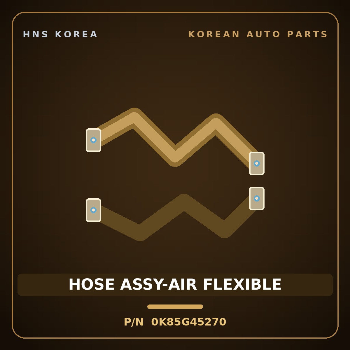 Genuine Mobis HOSE ASSY-AIR FLEXIBLE 0K85G45270 for Rhino 1995 HNS Parts Korea