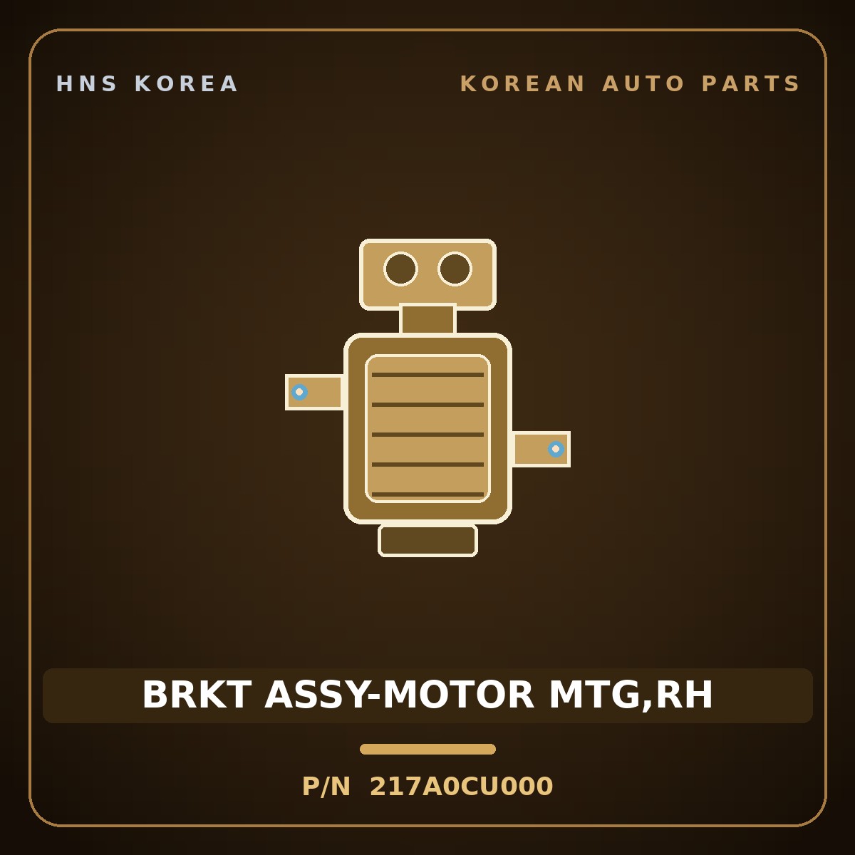 Genuine Mobis BRKT ASSY-MOTOR MTG,RH 217A0CU000 for Genesis GV60 2021 HNS Parts Korea