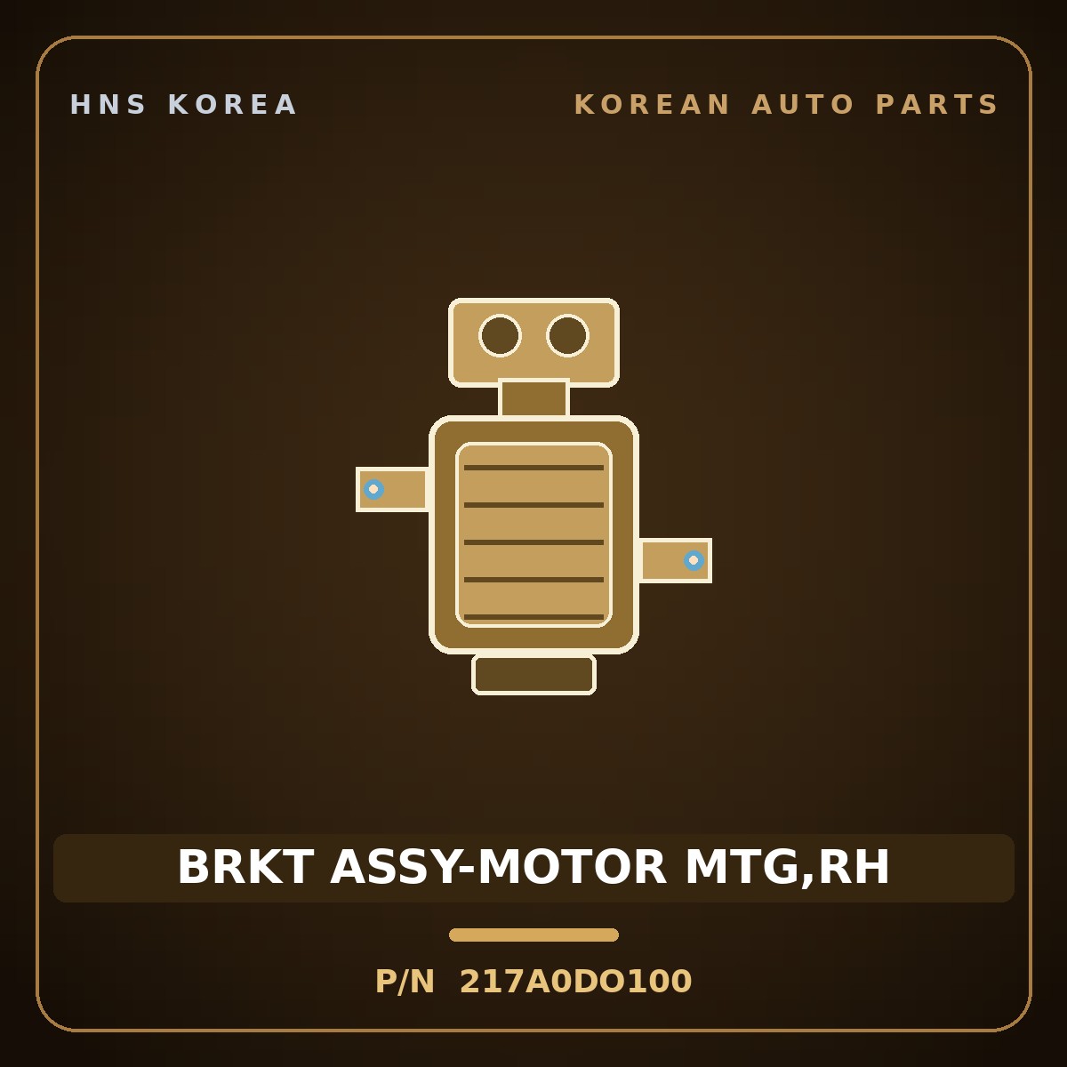 Genuine Mobis BRKT ASSY-MOTOR MTG,RH 217A0DO100 for IONIQ 2024 HNS Parts Korea