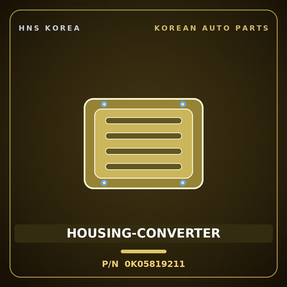 Genuine Mobis HOUSING-CONVERTER 0K05819211 for Retona 1999 HNS Parts Korea