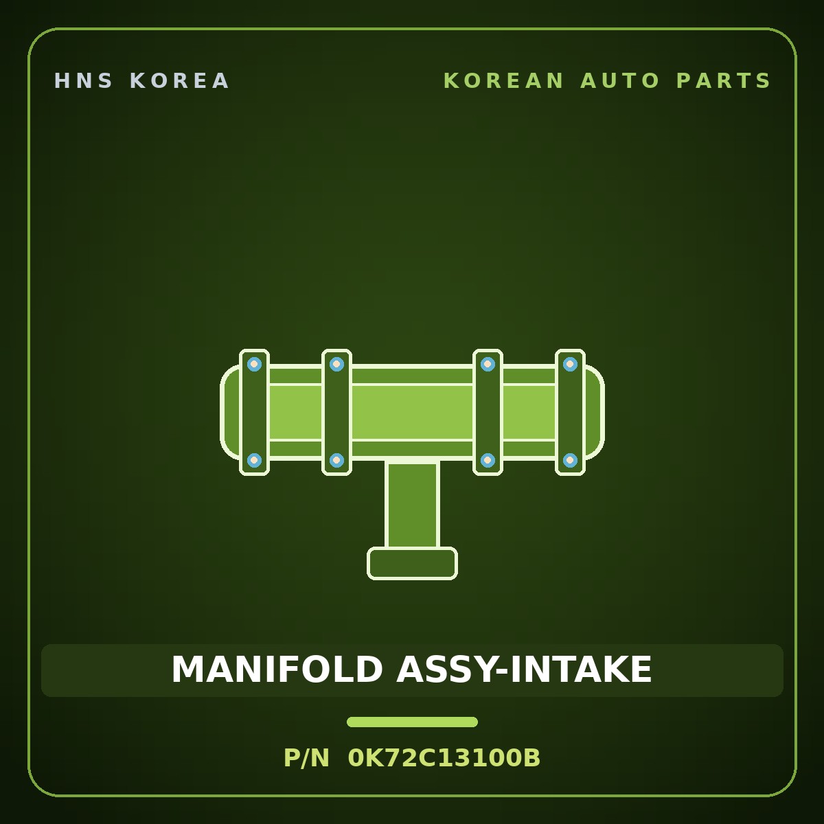Genuine Mobis MANIFOLD ASSY-INTAKE 0K72C13100B for Bongo 1996 HNS Parts Korea