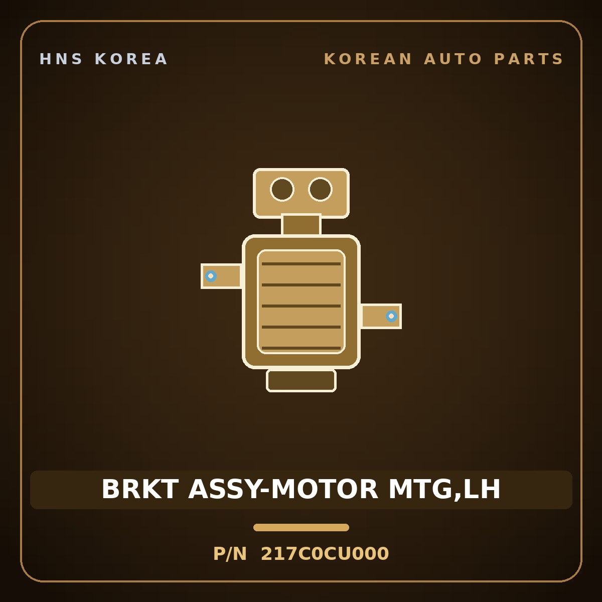 Genuine Mobis BRKT ASSY-MOTOR MTG,LH 217C0CU000 for Genesis GV60 2021 HNS Parts Korea