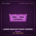 Genuine Mobis LOWER BRACKET-FRONT BUMPER 0K2B150186 for Cerato 1998 HNS Parts Korea