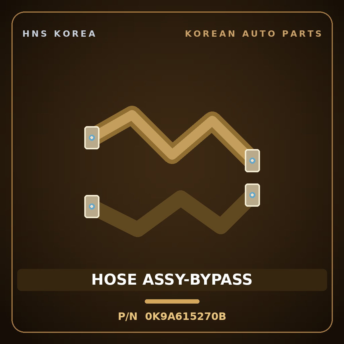 Genuine Mobis HOSE ASSY-BYPASS 0K9A615270B for Carens 1999 HNS Parts Korea