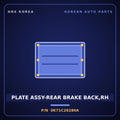 Genuine Mobis PLATE ASSY-REAR BRAKE BACK,RH 0K71C26280A for Bongo 1996 HNS Parts Korea