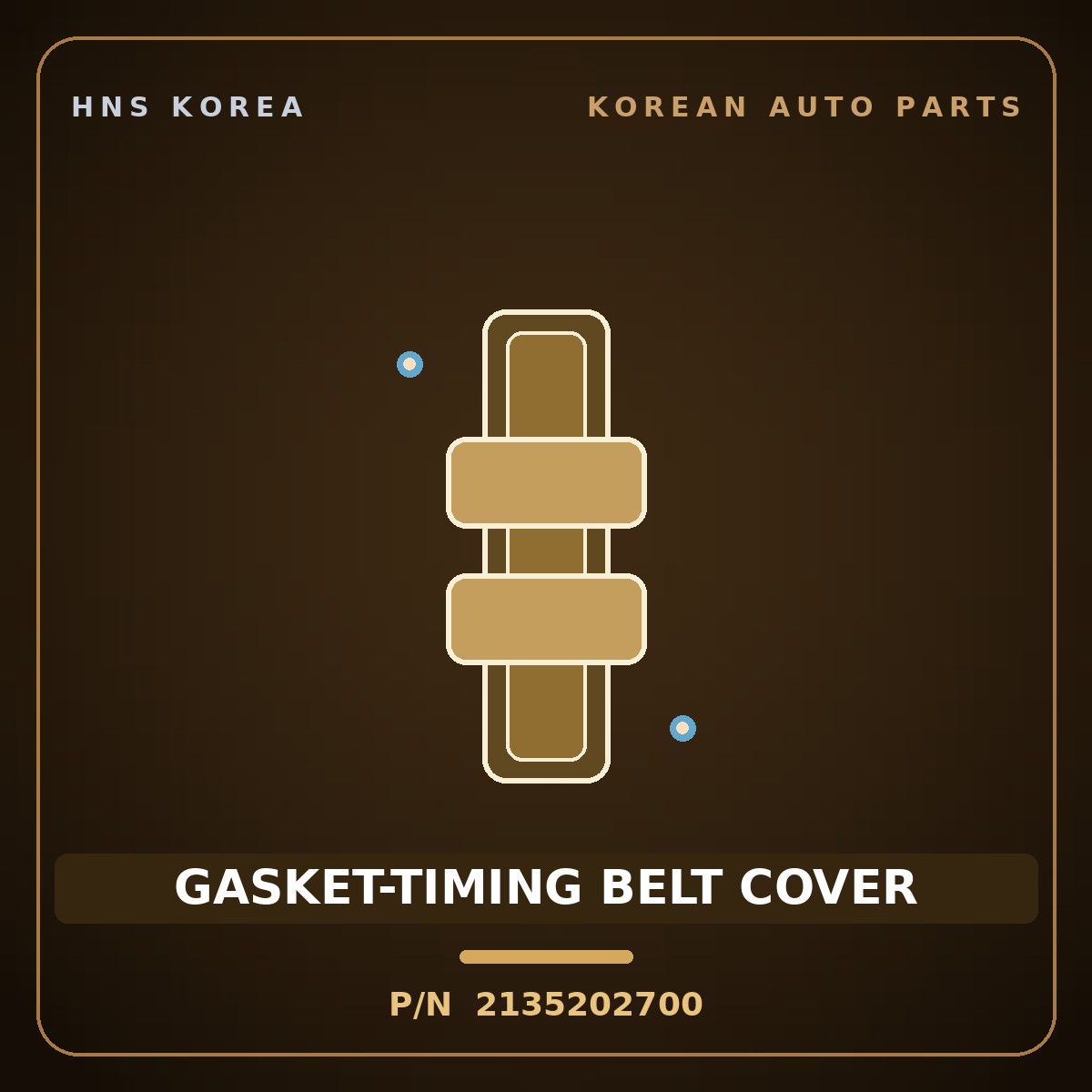 Genuine Mobis GASKET-TIMING BELT COVER 2135202700 for Atos 1998 HNS Parts Korea