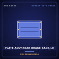 Genuine Mobis PLATE ASSY-REAR BRAKE BACK,LH 0K9A626291A for Carens 1997 HNS Parts Korea