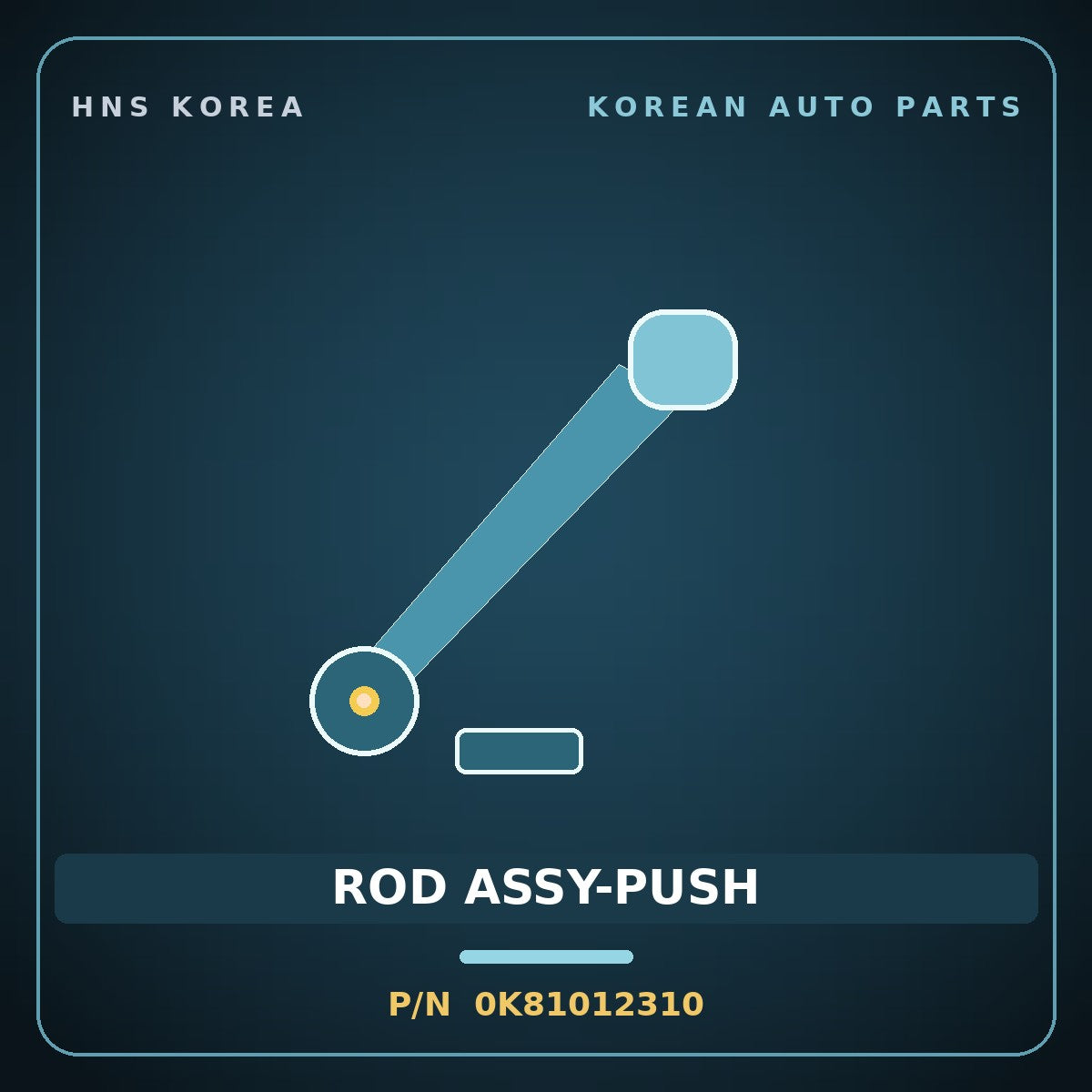 Genuine Mobis ROD ASSY-PUSH 0K81012310 for Power Combi 1998 HNS Parts Korea