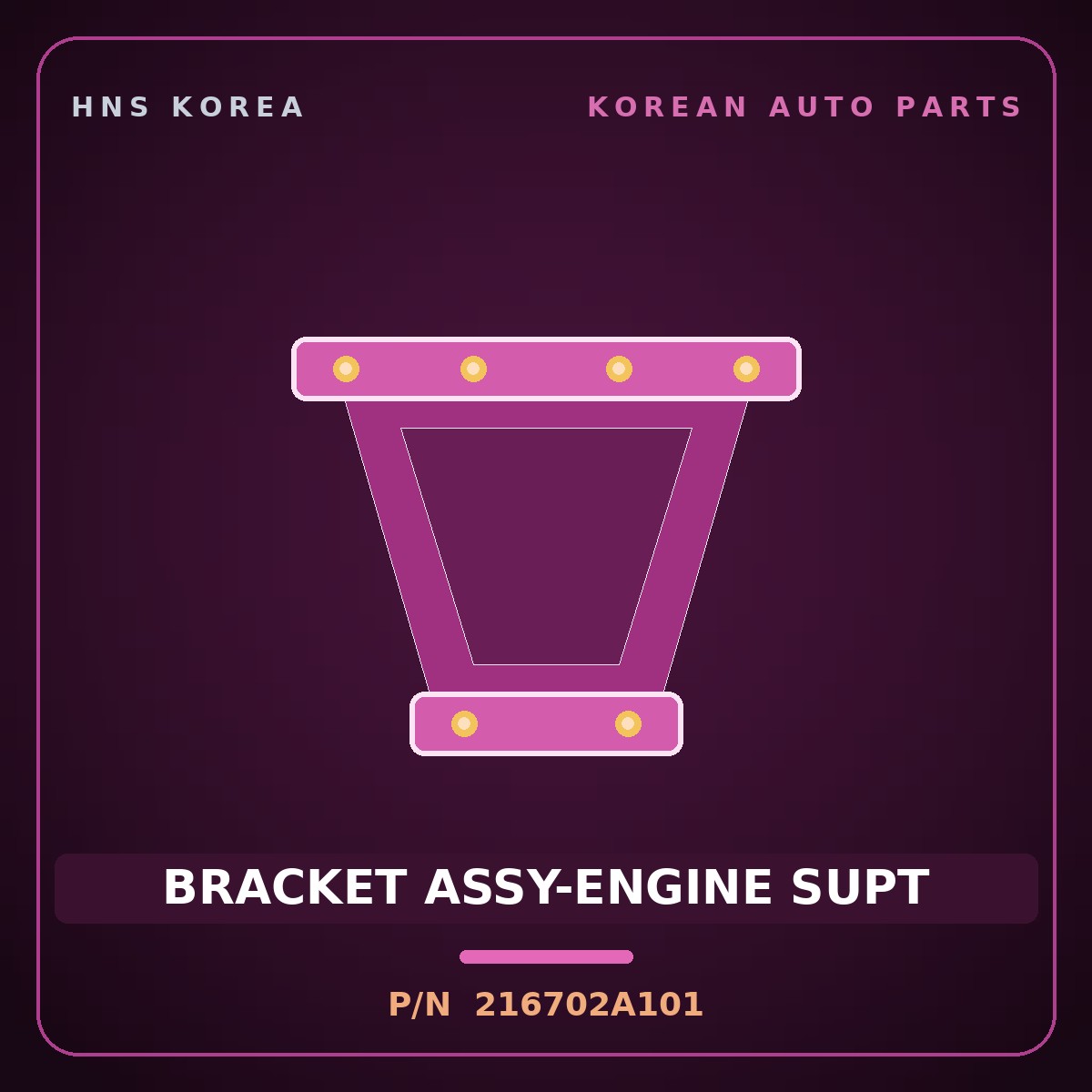 Genuine Mobis BRACKET ASSY-ENGINE SUPT 216702A101 for Cerato 2000 HNS Parts Korea