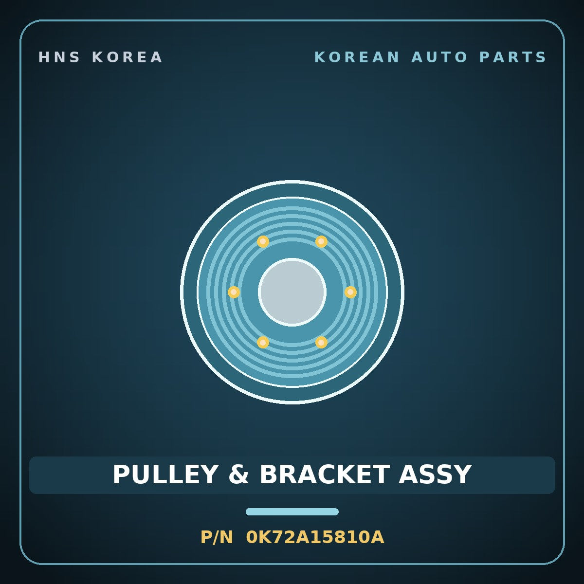 Genuine Mobis PULLEY & BRACKET ASSY 0K72A15810A for Bongo 1996 HNS Parts Korea