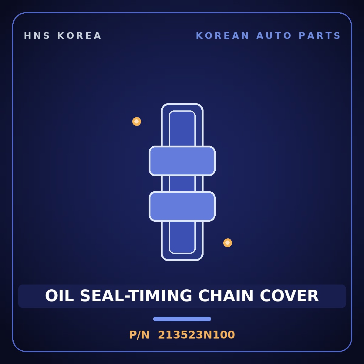 Genuine Mobis OIL SEAL-TIMING CHAIN COVER 213523N100 for Carnival 2020 HNS Parts Korea