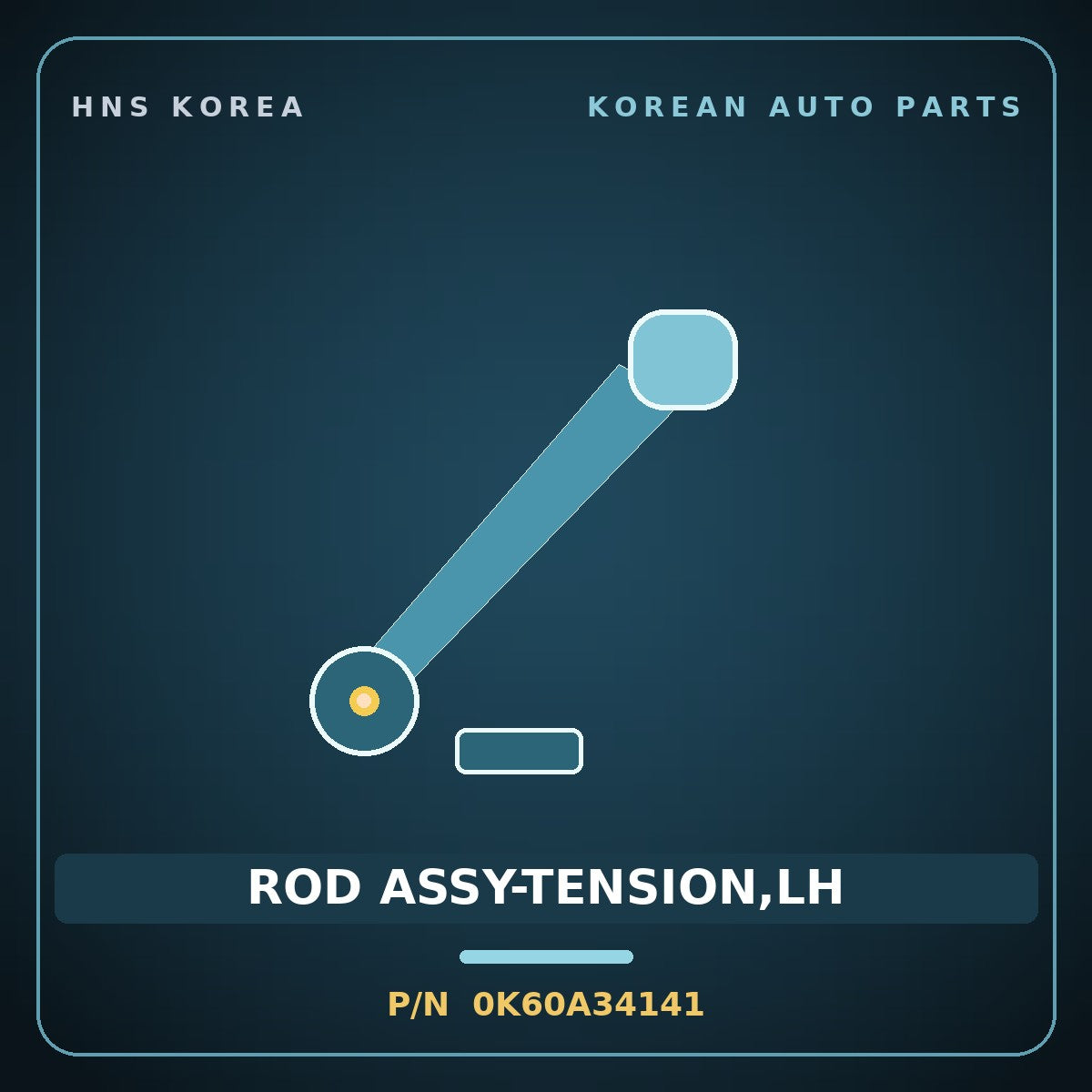 Genuine Mobis ROD ASSY-TENSION,LH 0K60A34141 for Bongo 1997 HNS Parts Korea