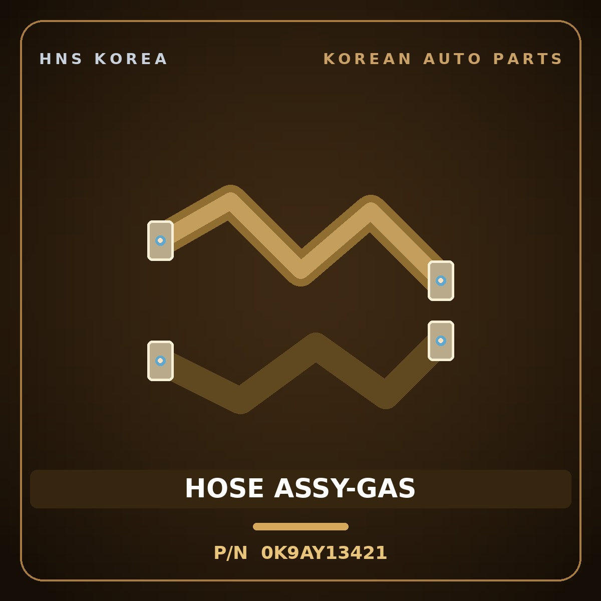 Genuine Mobis HOSE ASSY-GAS 0K9AY13421 for Credos 1997 HNS Parts Korea