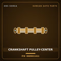 Genuine Mobis CRANKSHAFT PULLEY-CENTER 0K85011411 for Rhino 1995 HNS Parts Korea