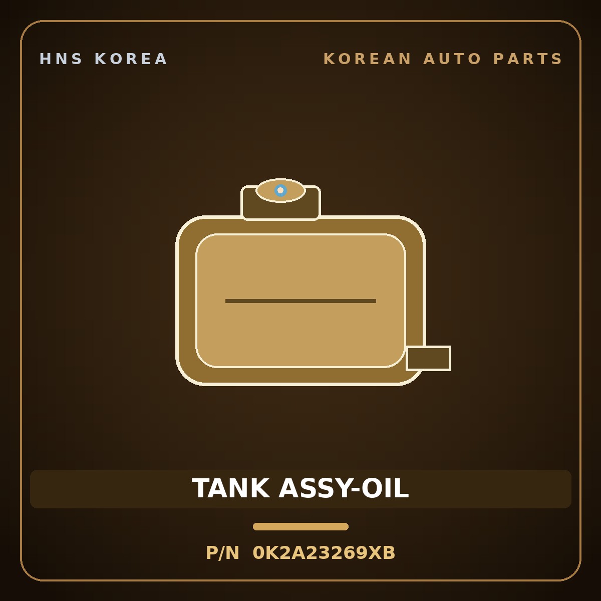 Genuine Mobis TANK ASSY-OIL 0K2A23269XB for Carens 1997 HNS Parts Korea