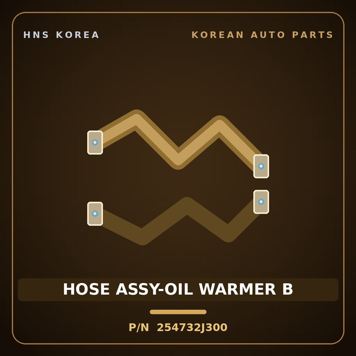 Genuine Mobis HOSE ASSY-OIL WARMER B 254732J300 for K5 2019 HNS Parts Korea