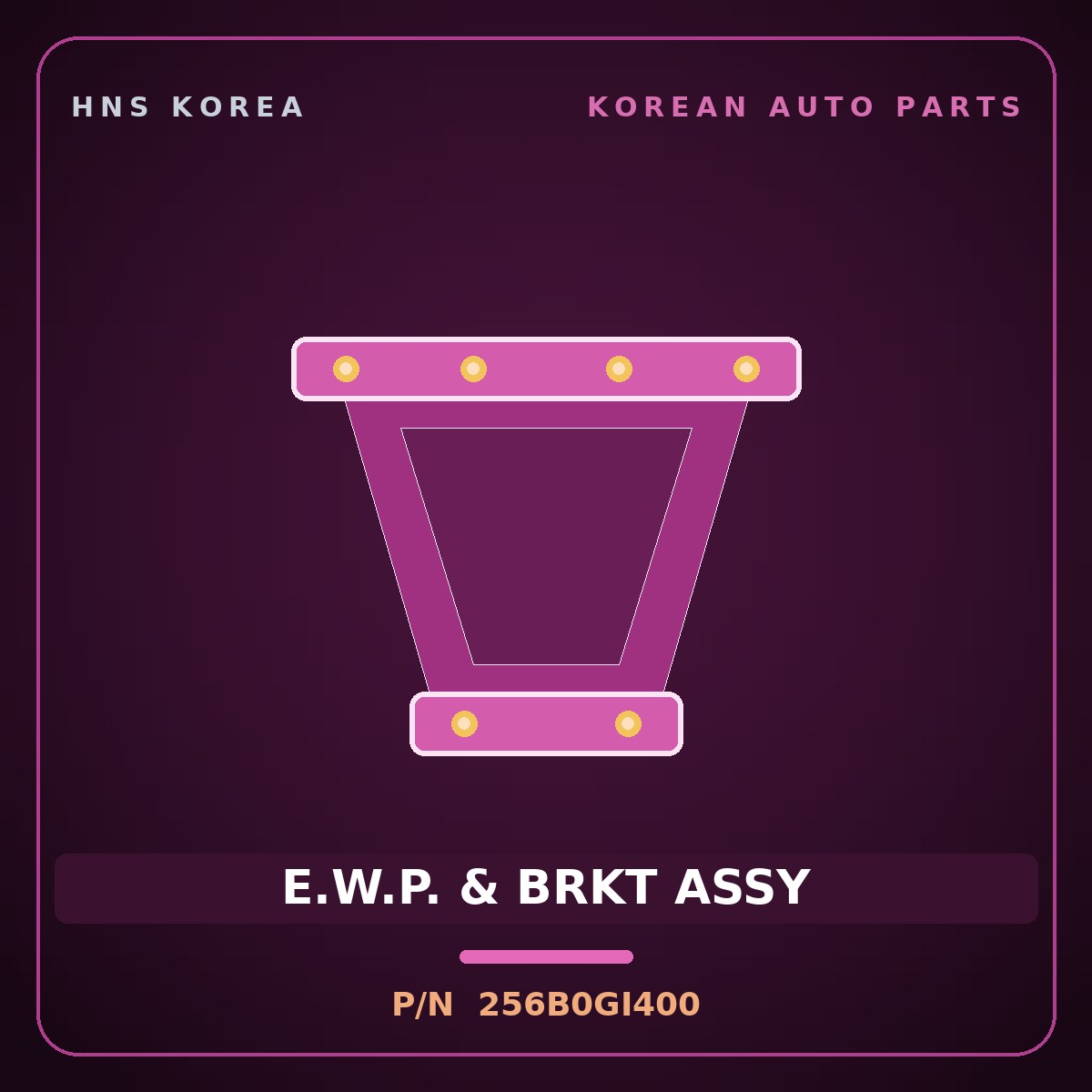 Genuine Mobis E.W.P. & BRKT ASSY 256B0GI400 for Genesis GV60 2024 HNS Parts Korea