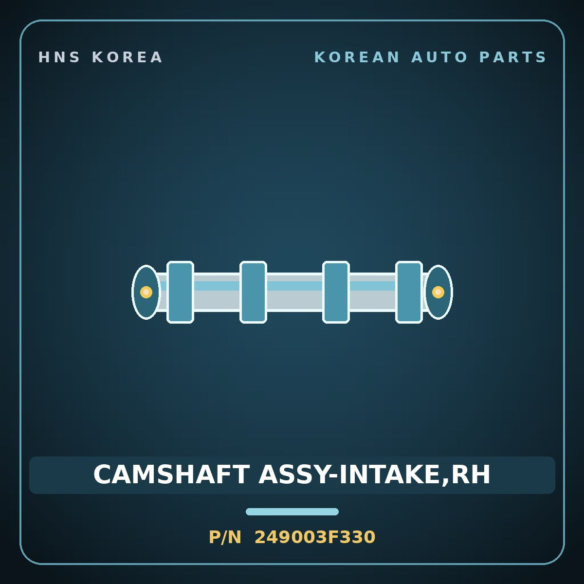 Genuine Mobis CAMSHAFT ASSY-INTAKE,RH 249003F330 for Equus 2008 HNS Parts Korea