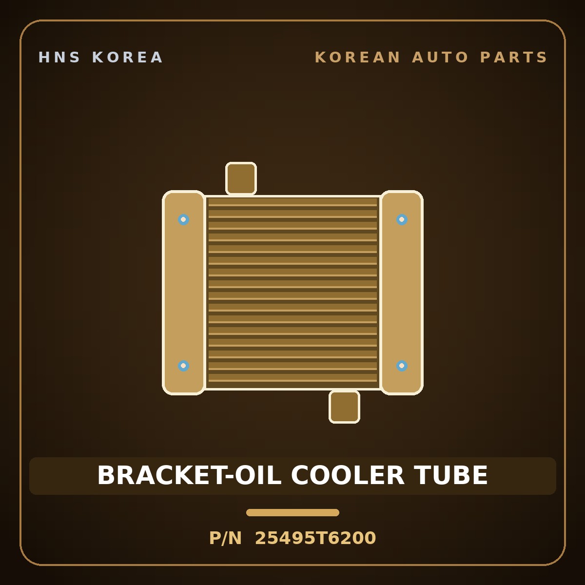 Genuine Mobis BRACKET-OIL COOLER TUBE 25495T6200 for Genesis GV80 2020 HNS Parts Korea