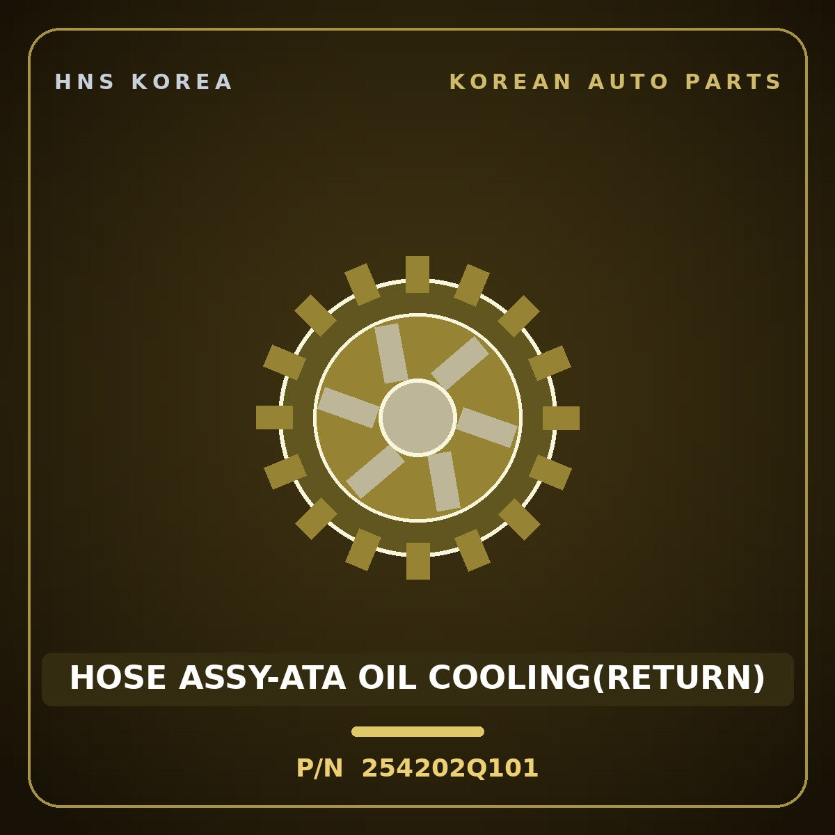 Genuine Mobis HOSE ASSY-ATA OIL COOLING(RETURN) 254202Q101 for Avante 2009 HNS Parts Korea
