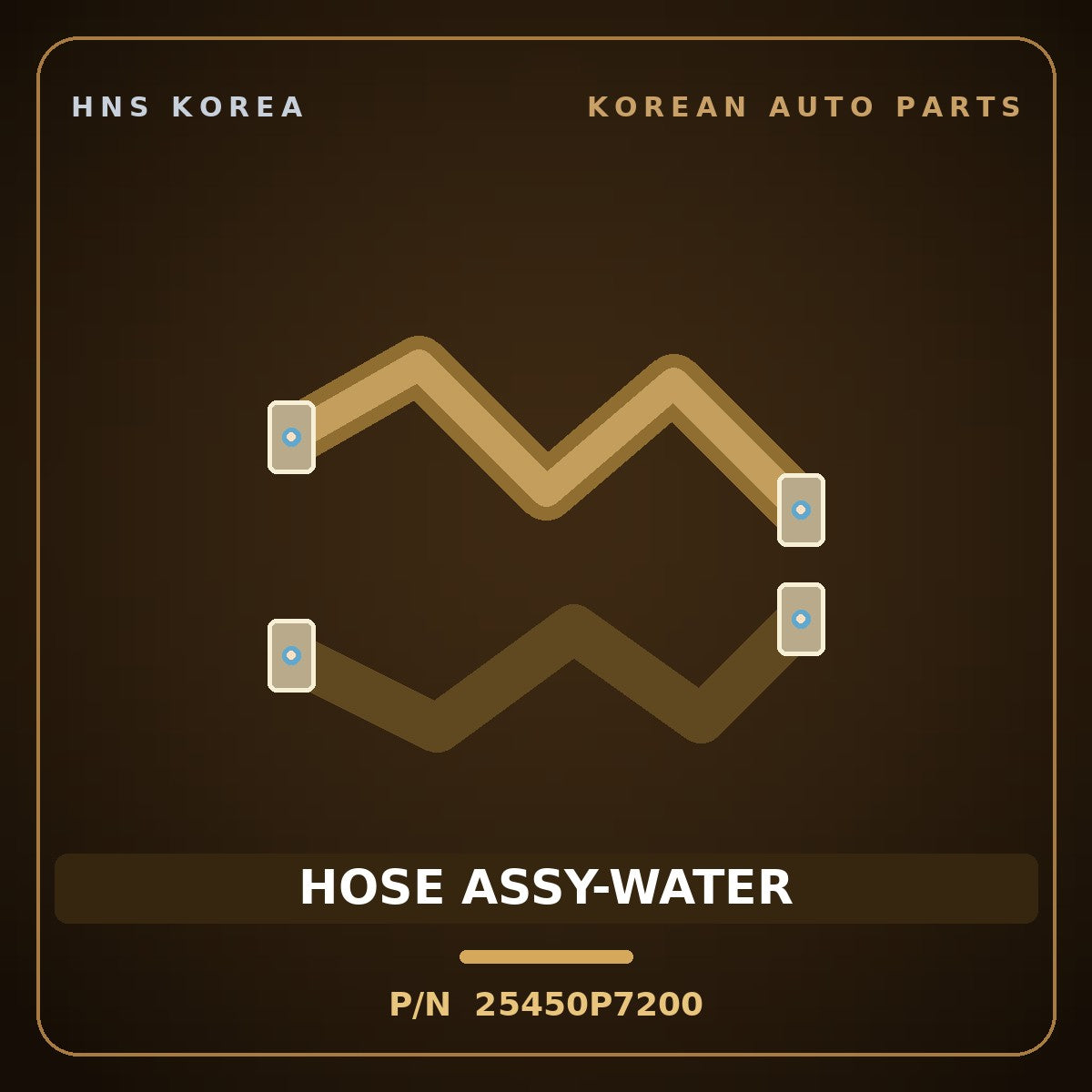 Genuine Mobis HOSE ASSY-WATER 25450P7200 for Santa Fe 2024 HNS Parts Korea