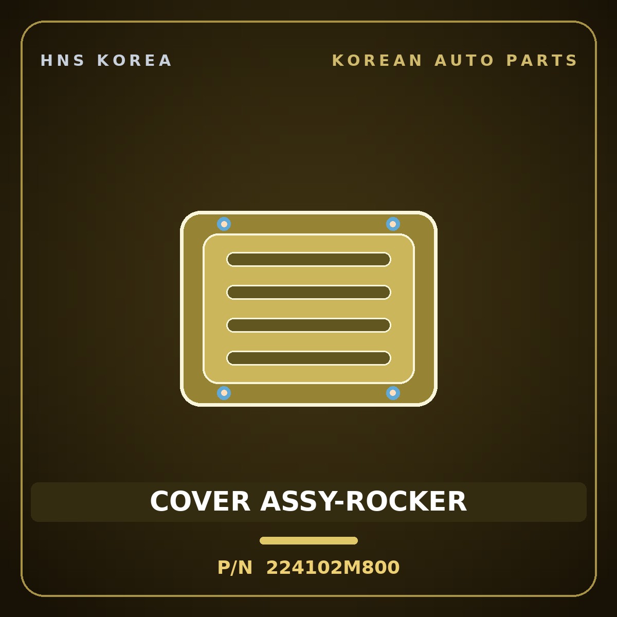 Genuine Mobis COVER ASSY-ROCKER 224102M800 for Carnival 2020 HNS Parts Korea