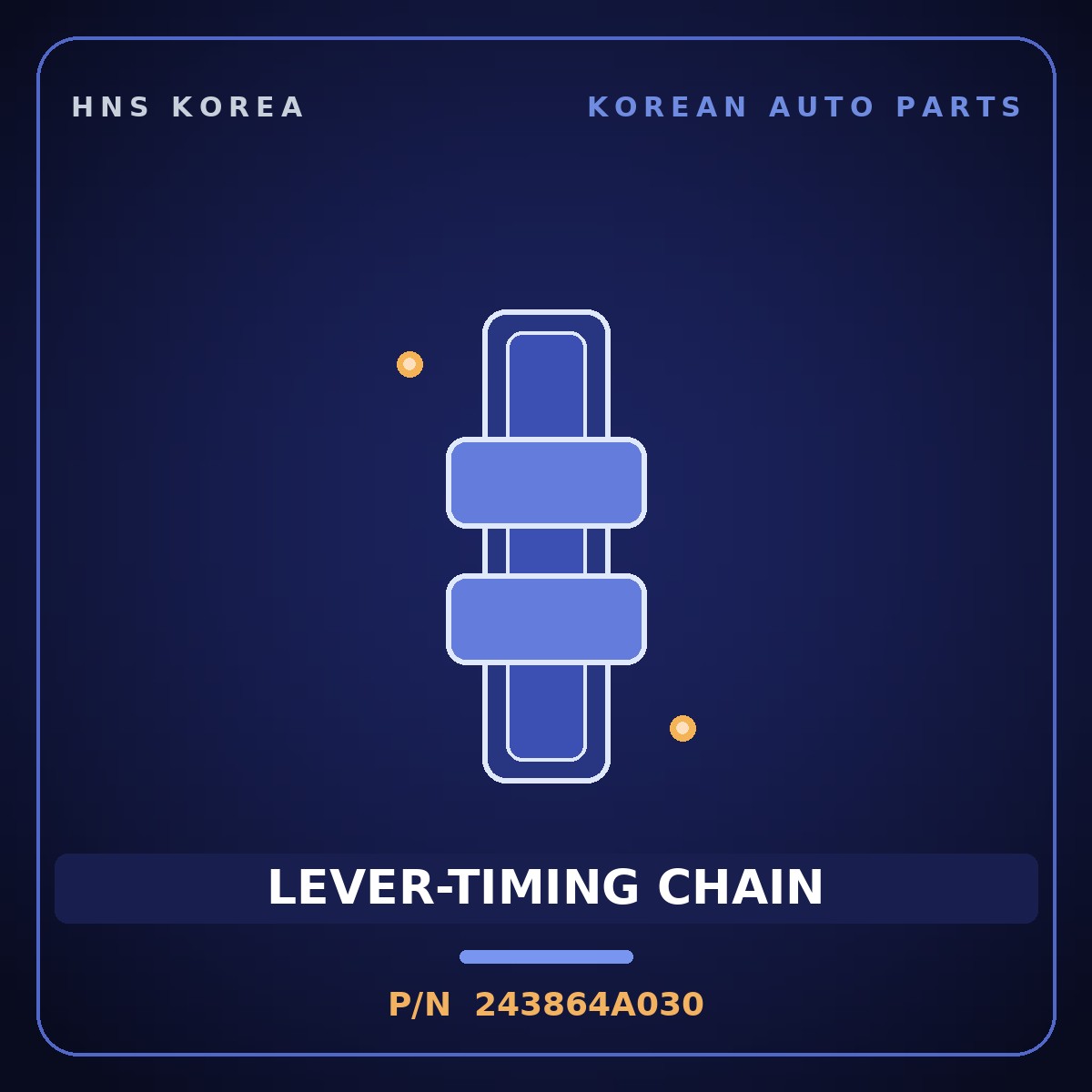 Genuine Mobis LEVER-TIMING CHAIN 243864A030 for Bongo 2000 HNS Parts Korea