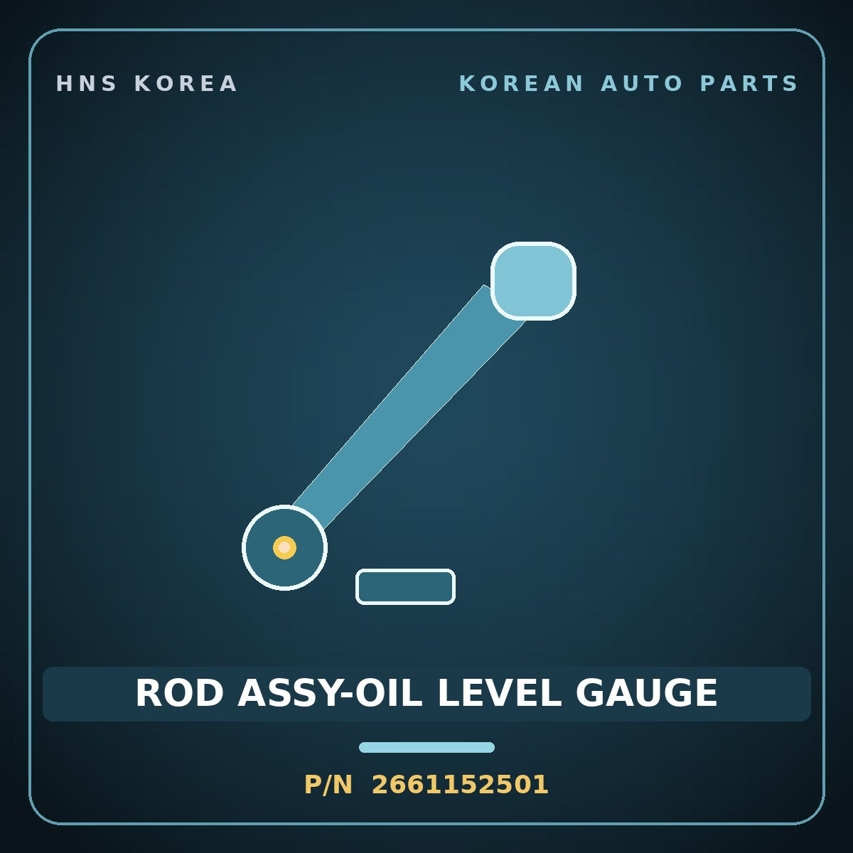 Genuine Mobis ROD ASSY-OIL LEVEL GAUGE 2661152501 for Aerotown 2008 HNS Parts Korea