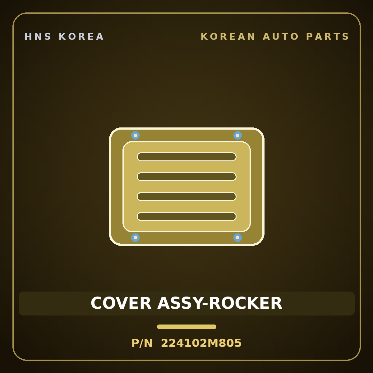 Genuine Mobis COVER ASSY-ROCKER 224102M805 for Grandeur 2022 HNS Parts Korea