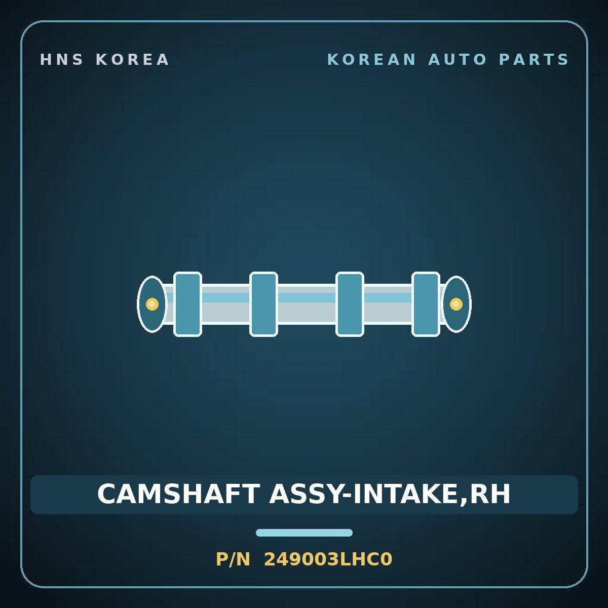 Genuine Mobis CAMSHAFT ASSY-INTAKE,RH 249003LHC0 for G70 2016 HNS Parts Korea