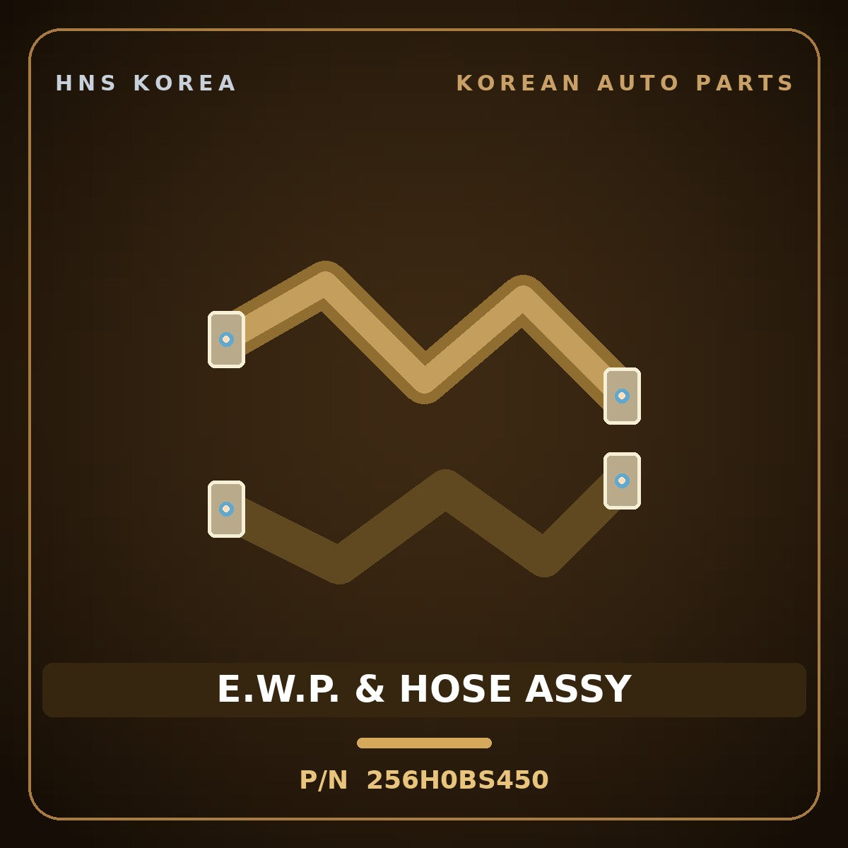 Genuine Mobis E.W.P. & HOSE ASSY 256H0BS450 for Seltos 2025 HNS Parts Korea