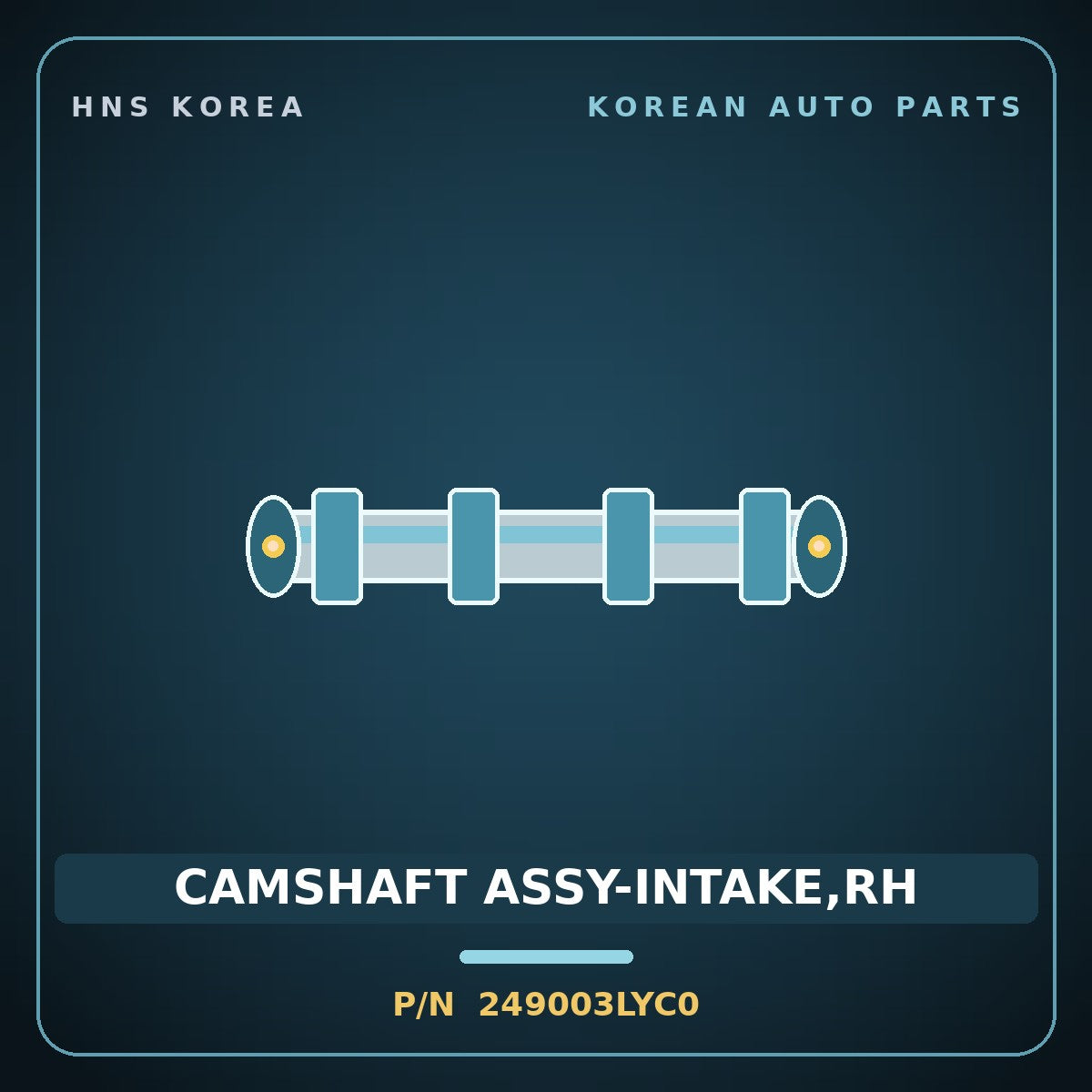 Genuine Mobis CAMSHAFT ASSY-INTAKE,RH 249003LYC0 for G70 2017 HNS Parts Korea