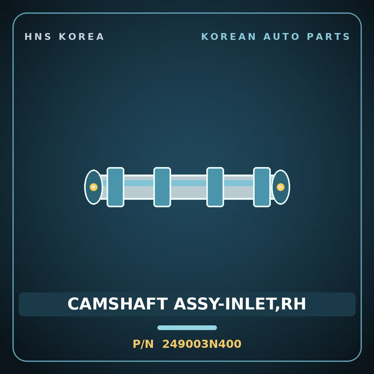 Genuine Mobis CAMSHAFT ASSY-INLET,RH 249003N400 for Carnival 2020 HNS Parts Korea