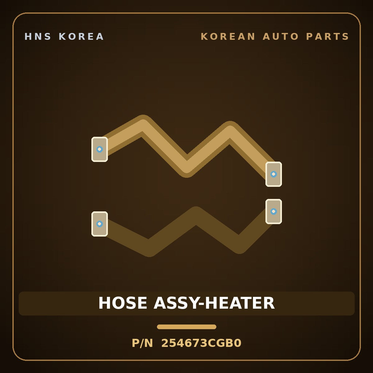 Genuine Mobis HOSE ASSY-HEATER 254673CGB0 for Genesis 2014 HNS Parts Korea