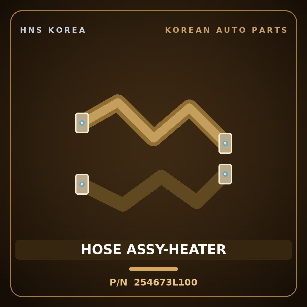 Genuine Mobis HOSE ASSY-HEATER 254673L100 for G80 2014 HNS Parts Korea