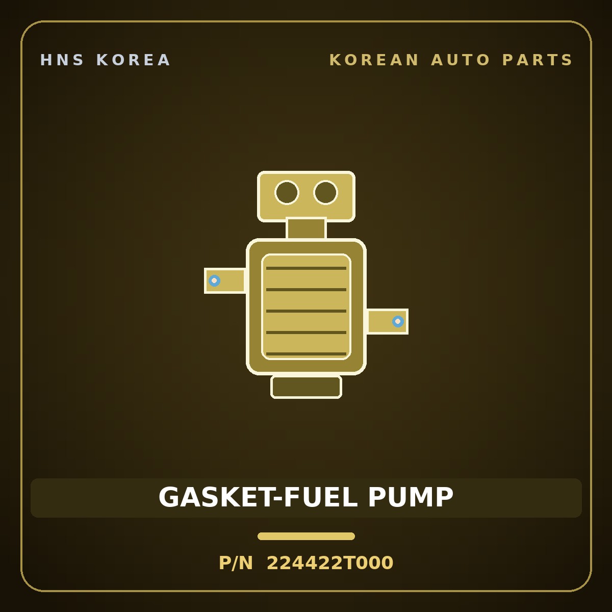 Genuine Mobis GASKET-FUEL PUMP 224422T000 for Bongo 2020 HNS Parts Korea