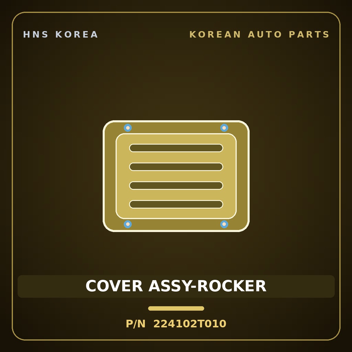 Genuine Mobis COVER ASSY-ROCKER 224102T010 for G70 2020 HNS Parts Korea