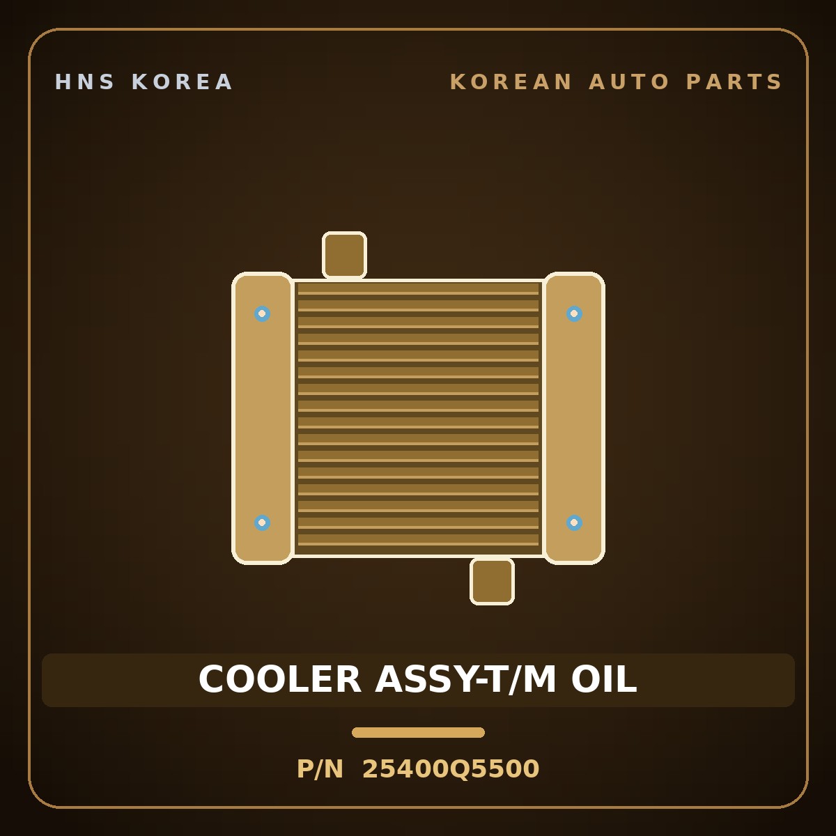 Genuine Mobis COOLER ASSY-T/M OIL 25400Q5500 for Seltos 2023 HNS Parts Korea