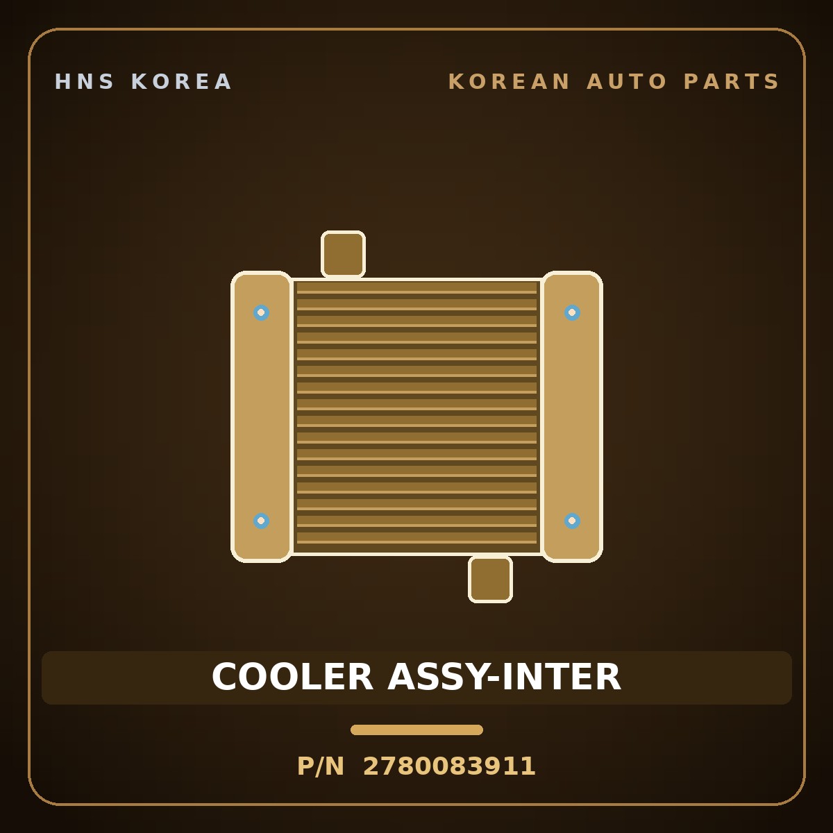 Genuine Mobis COOLER ASSY-INTER 2780083911 for Aero City 1997 HNS Parts Korea