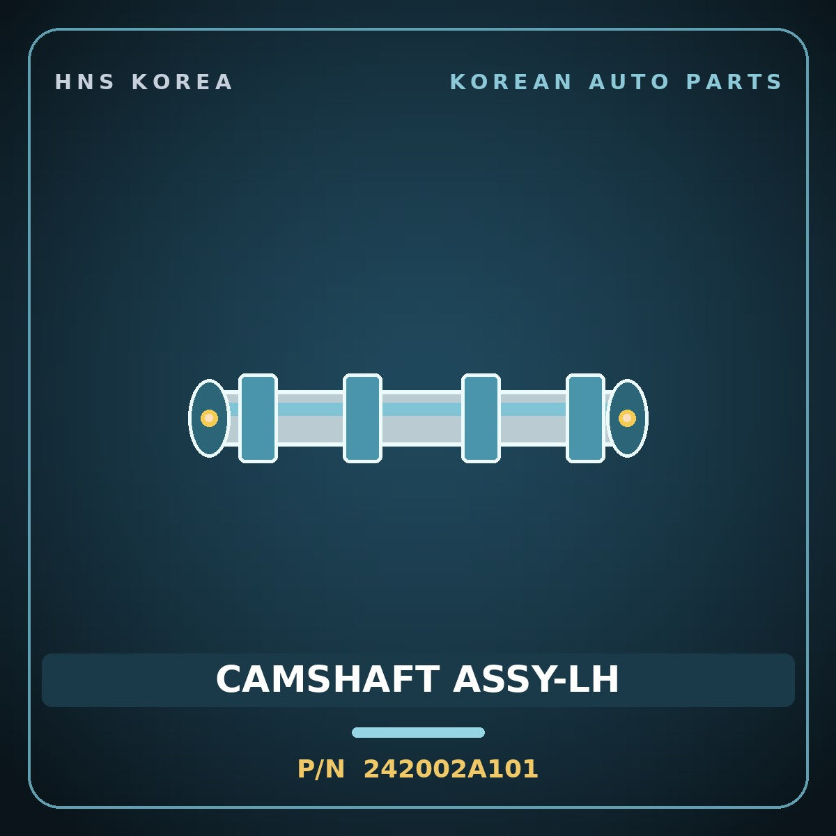 Genuine Mobis CAMSHAFT ASSY-LH 242002A101 for Accent 2000 HNS Parts Korea